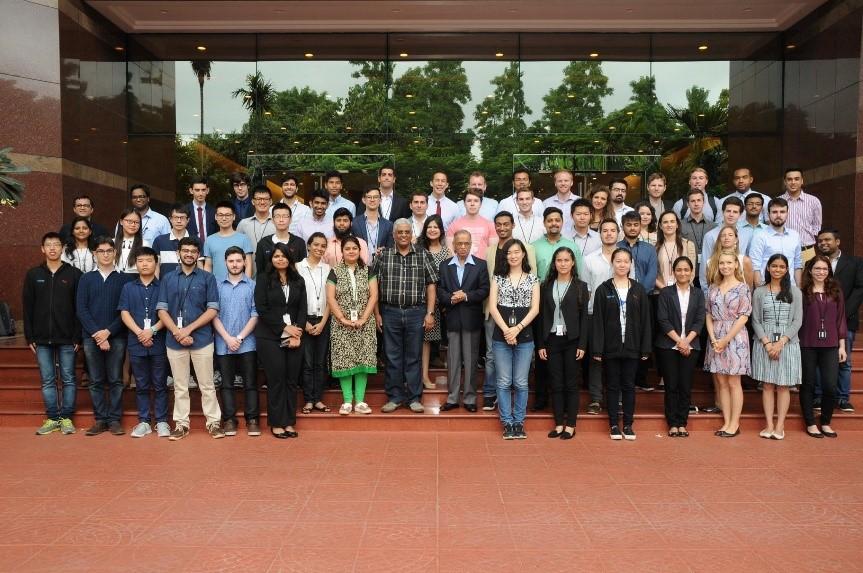 Group of employees posing for a group shot